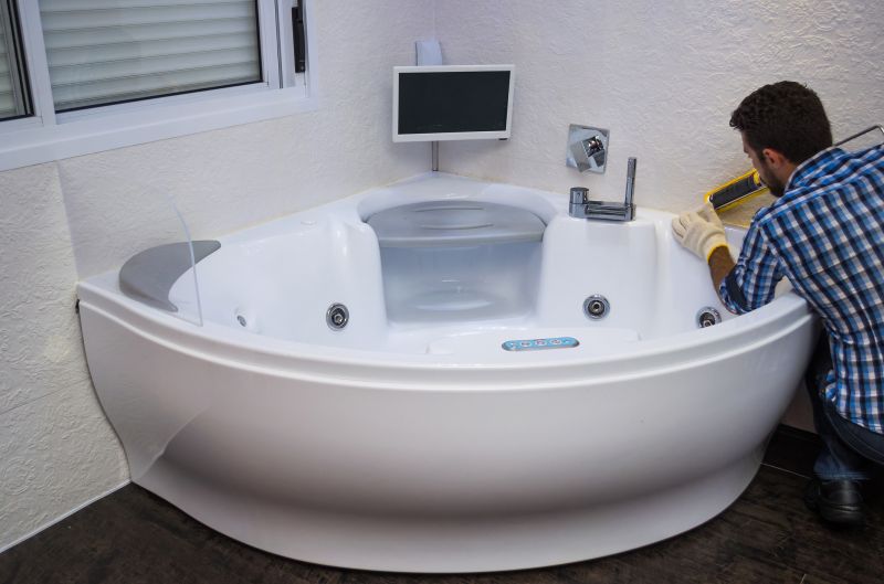 Modern Acrylic Corner Tub